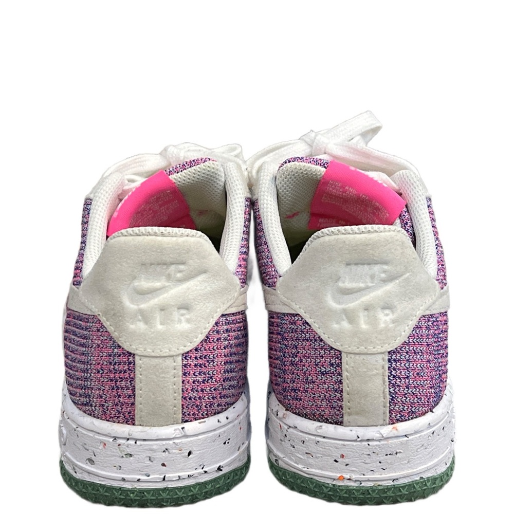 Nike Women's Airforce 1 Crater Low Flyknit Sneakers: Pink, Fuchsia/purple,White - Picture 4 of 5